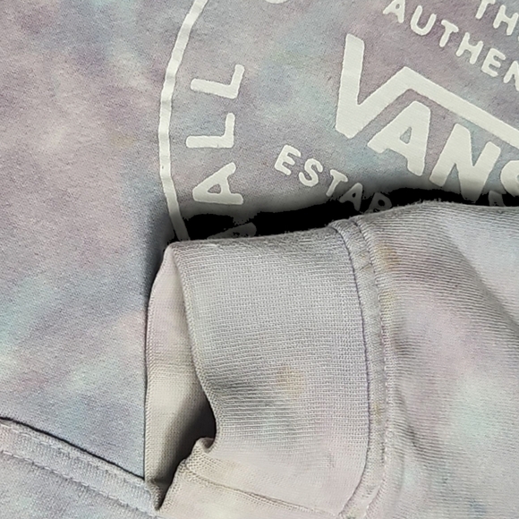 Vans Girls Tie-Dye Hoodie Purple Blue Size Small - Picture 3 of 5